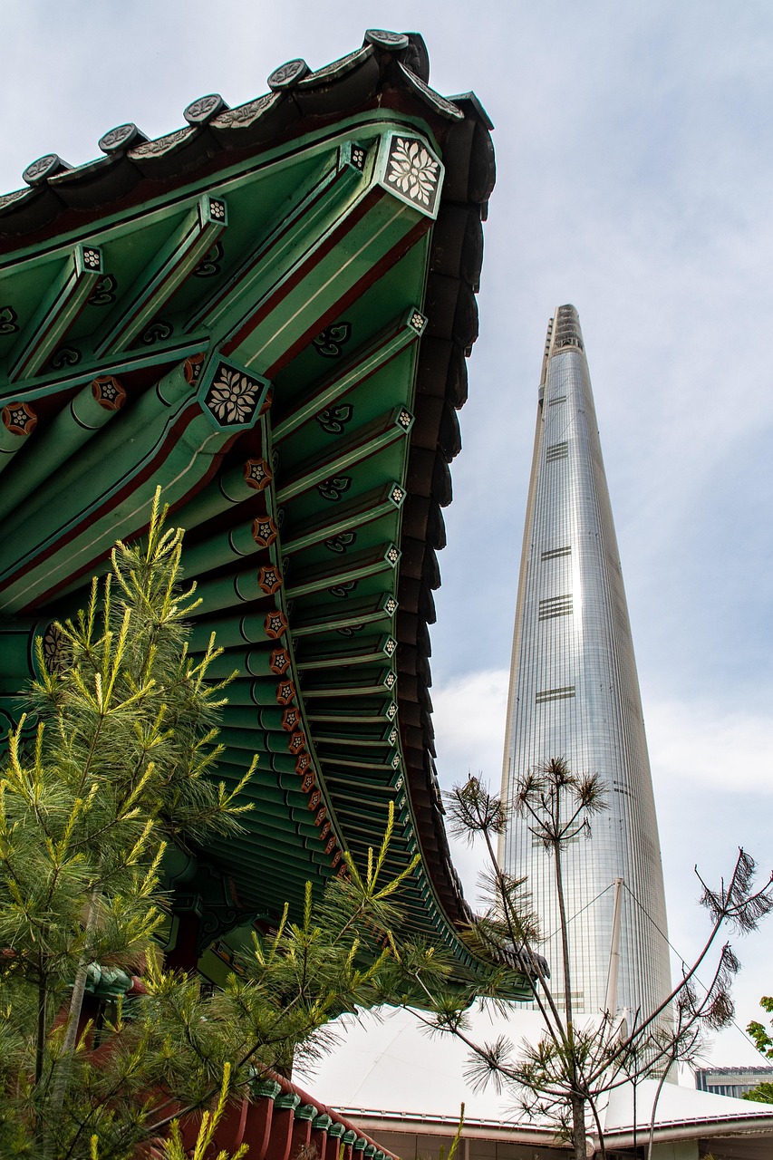 tower, building, city, seoul, korea, architecture